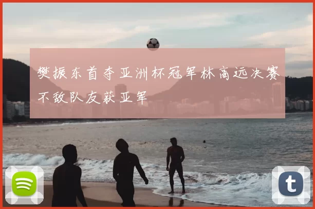 樊振东首夺亚洲杯冠军林高远决赛不敌队友获亚军